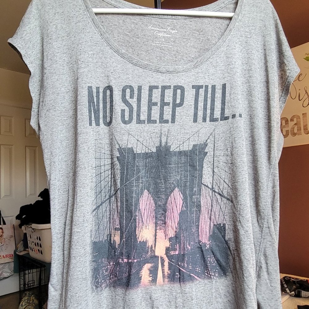 American Eagle No Sleep Til Brooklyn tee